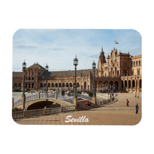 Sevilla Spaniens torg Magnet