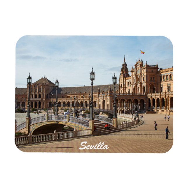 Sevilla Spaniens torg Magnet (Horisontell)