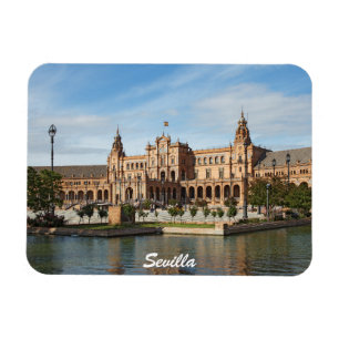 Sevilla Spaniens torg Magnet