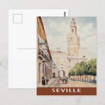 Sevilla, Spaniens vintage plaza