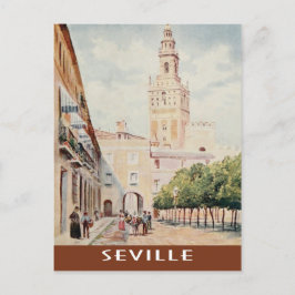 Sevilla, Spaniens vintage plaza Vykort