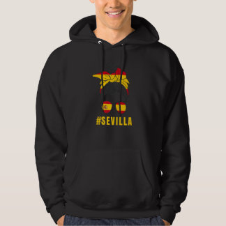 Sevilla Spanish Lady Spain Flag Premium Hoodie