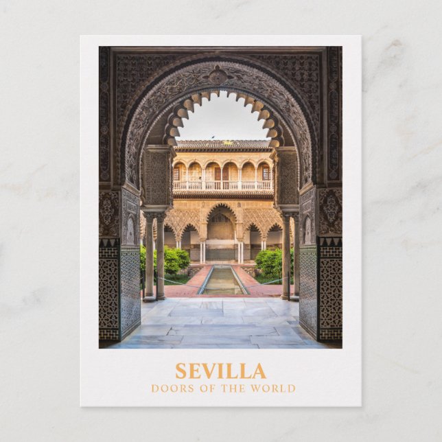 Sevilla, Världens dörrar, Resepostkort Vykort (Framsida)