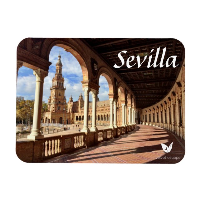 Sevillagnet av Velvet Escape Magnet (Horisontell)