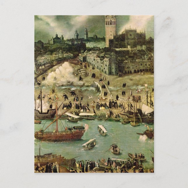 Sevillas hamn, 15.90 vykort (Framsida)