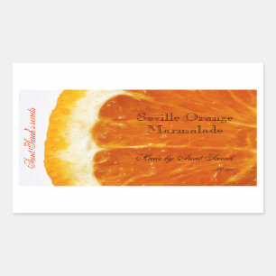 Sevillas Orange Marmalade-etikett Rektangulärt Klistermärke
