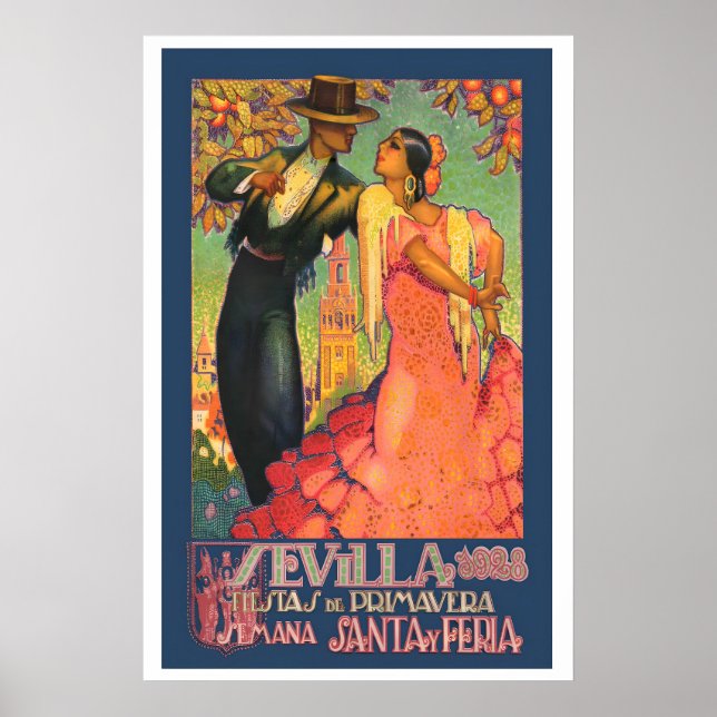 Sevillas vårfestligheter, Heliga veckan och Fair S Poster (Framsidan)