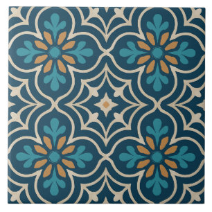 Seville Bloom – Morisk blomsterplattformsdesign Kakelplatta