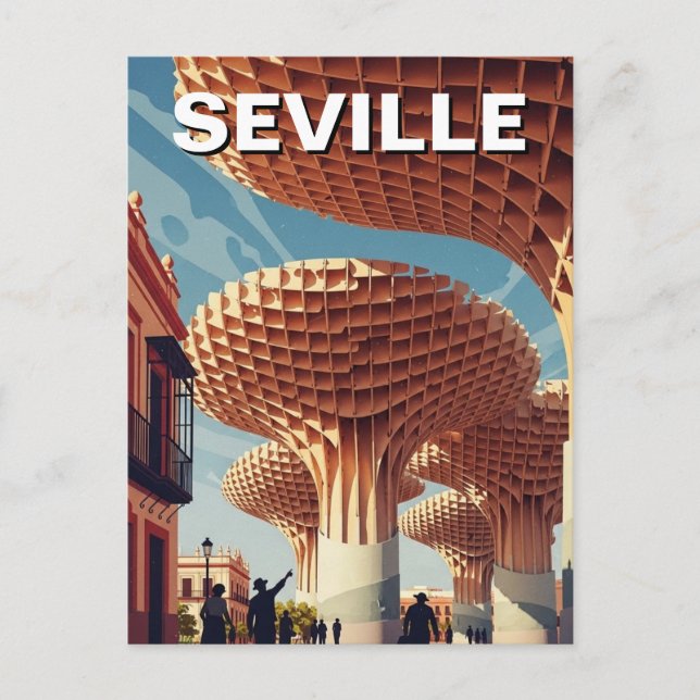 Seville Metropol Parasol Postcard Vykort (Framsida)