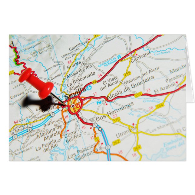 Seville Sevilla, Spanien Hälsningskort (Framsidan Horizontal)