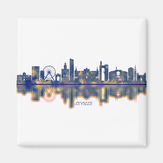 Seville Skyline Magnet (Framsidan)