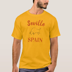 Seville Spanien, tjur T Shirt