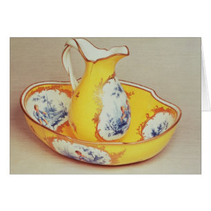 Sevres Broc Roussel vattenkanna och handfat Hälsningskort