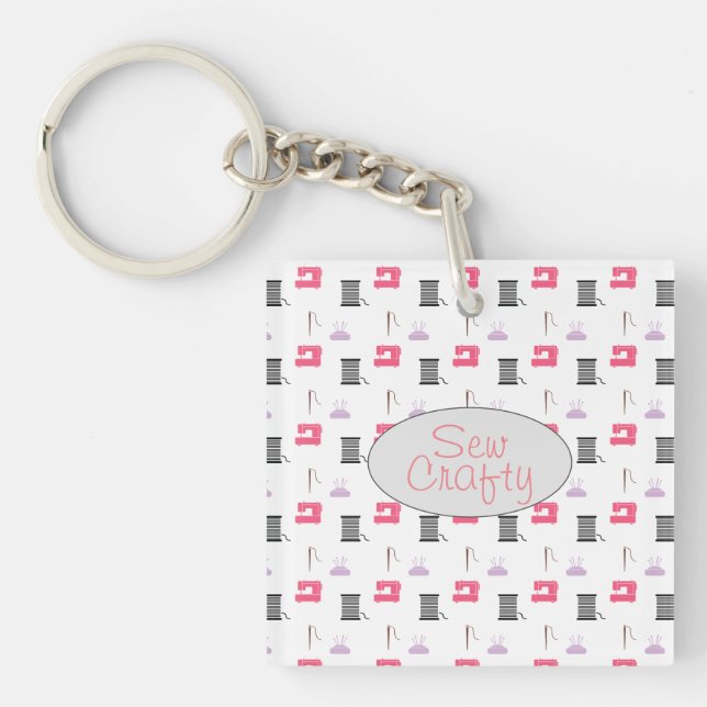 Sew Crafty Keychain (Framsidan)