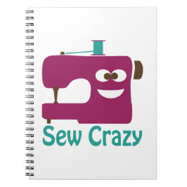 Sew Crazy Anteckningsbok Med Spiral
