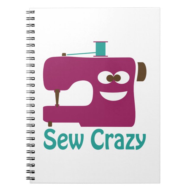 Sew Crazy Anteckningsbok Med Spiral (Framsidan)