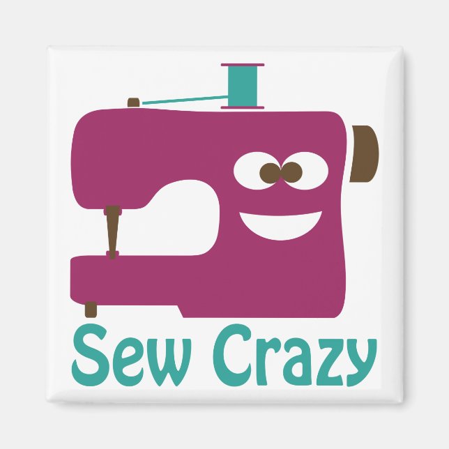 Sew Crazy Magnet (Framsidan)