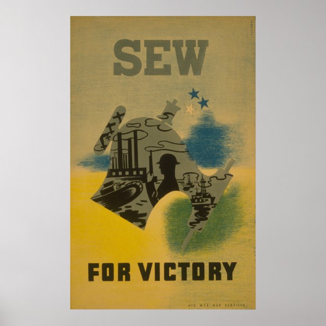 Sew for Victory - WWII Poster (Framsidan)