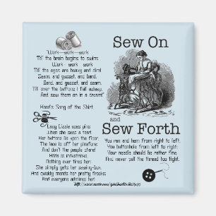 "Sew Forth!" Magnet