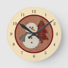 Sew jul Wall Clock Rund Klocka