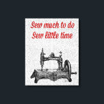Sew Little Time Illustration Canvastryck<br><div class="desc">Idéer och Helgdagar</div>