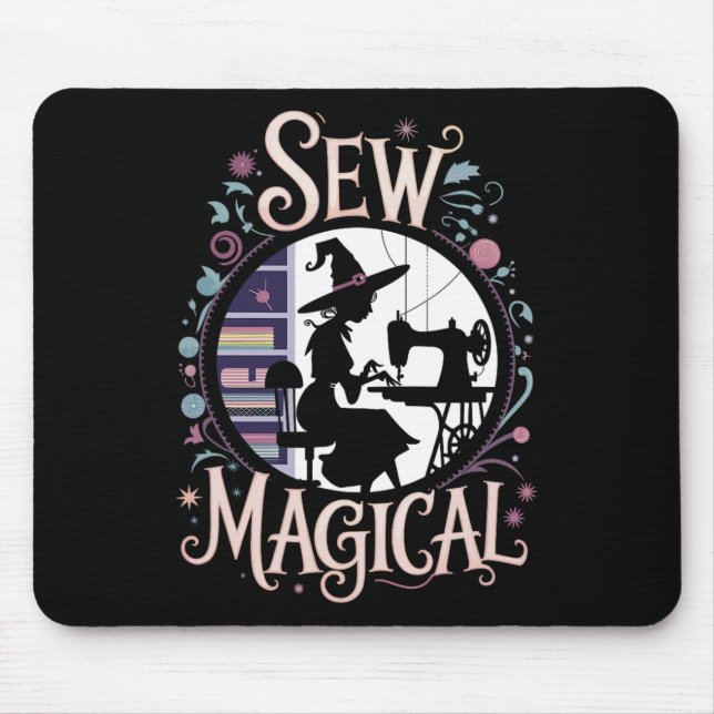 Sew Magic Funny Halloween Sewing Musmatta (Framsidan)