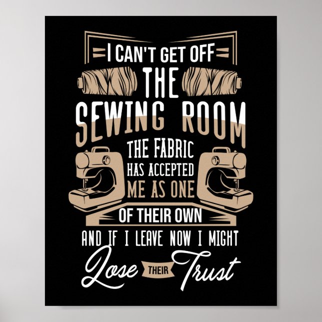 Sew Sewing Room Quilting Crocheting Poster (Framsidan)