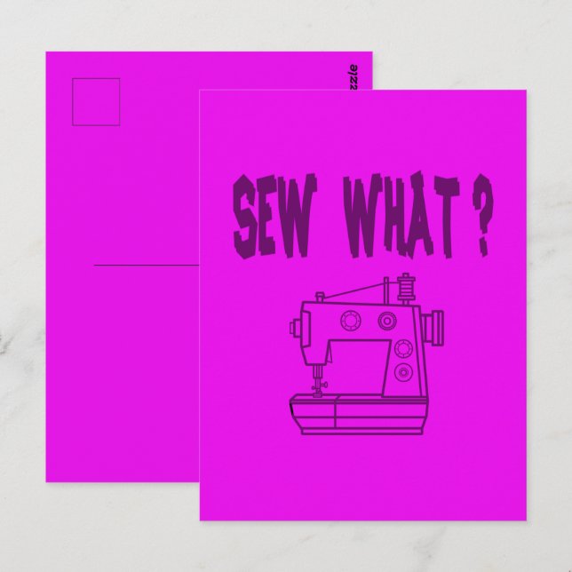 Sew vadå? vykort (Fram/baksida)