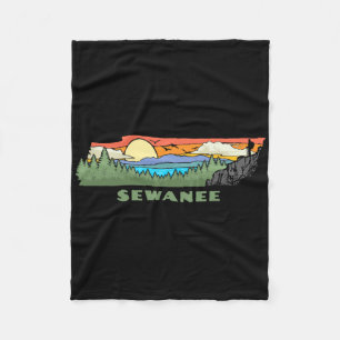 Sewanee Tennessee Natur Utomhus Vandring Retro Fleecefilt