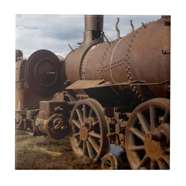 Seward peninsula, Alaska, tåg till ingenstans Kakelplatta (Framsidan)