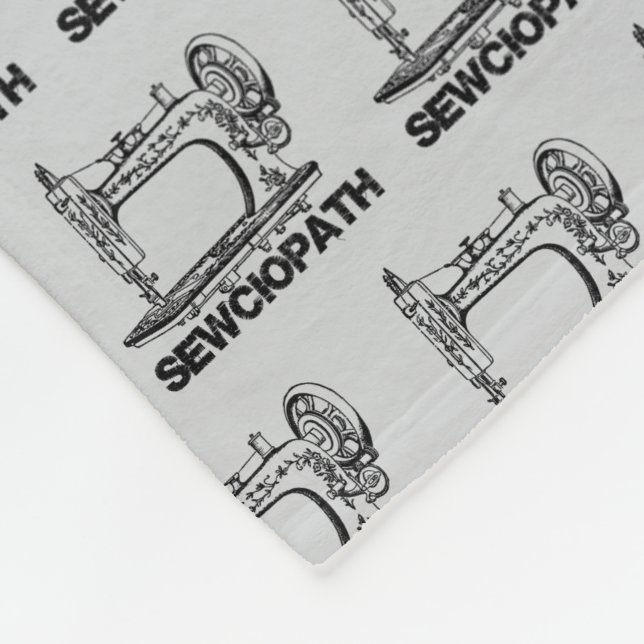 Sewciopath Antique Sewing Machine Fun Fleecefilt (Hörn)