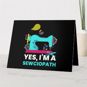 Sewciopath I Sewing Nål Embroidery Tailor Kort