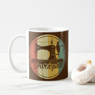 Sewciopath Sewing Kärlek Seamstress Embroider Kaffemugg