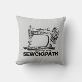 Sewciopath Sewing Keeps Me Mended Fun Kudde