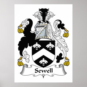 Sewell familjvapensköld poster