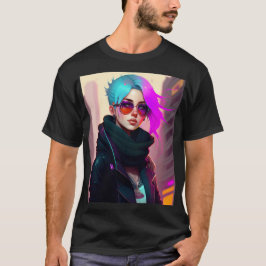 Sewer Emo Punk Lady T Shirt