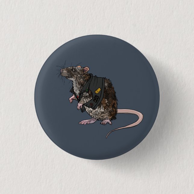 Sewer Punk Rat Knapp (Framsida)