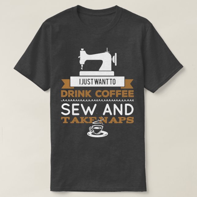 Sewer Sew Sewing Maskin Tailor Tailor Tailoring T Shirt (Design framsida)