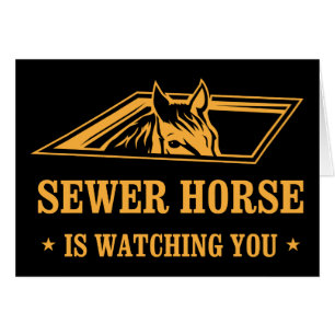 SewerHorse2 Hälsningskort