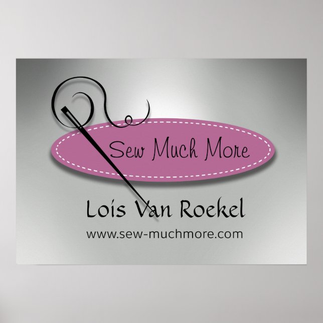 "Sewing Diva" - Seamstress, Dressmaker, Designer Poster (Framsidan)