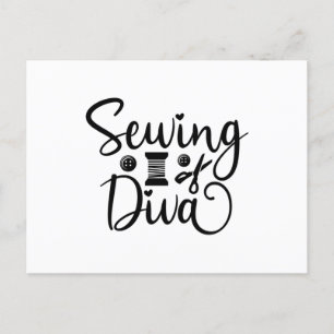 Sewing Diva Vykort