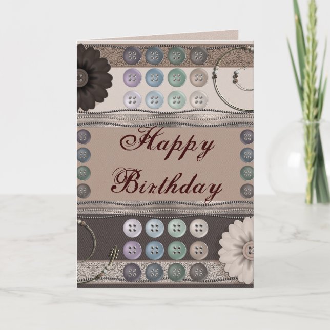 Sewing Enthusiast Kort (Framsida)