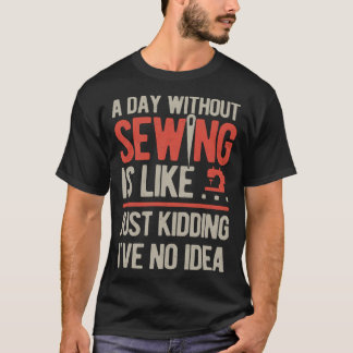 Sewing Funny retro T Shirt