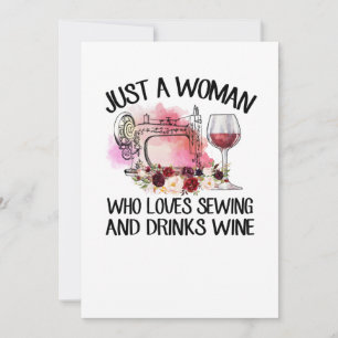 Sewing Gift Endast en kvinna som Kärlek sytt Spara Datumet
