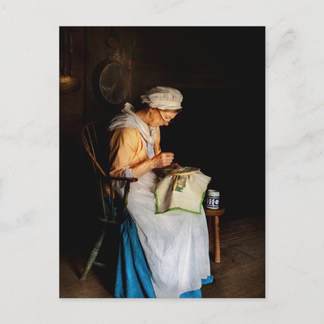 Sewing - Grannies-gåva Vykort (Framsida)