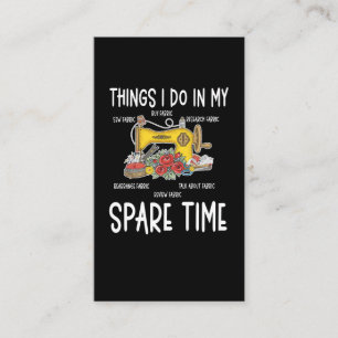 Sewing Humor Funny Quilting Quote Visitkort