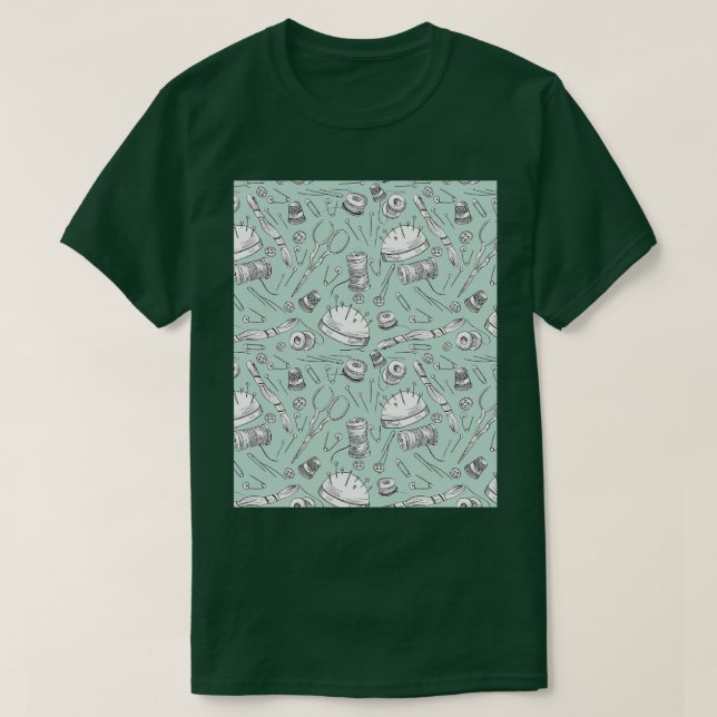Sewing Kit Graphic TShirt T Shirt (Design framsida)