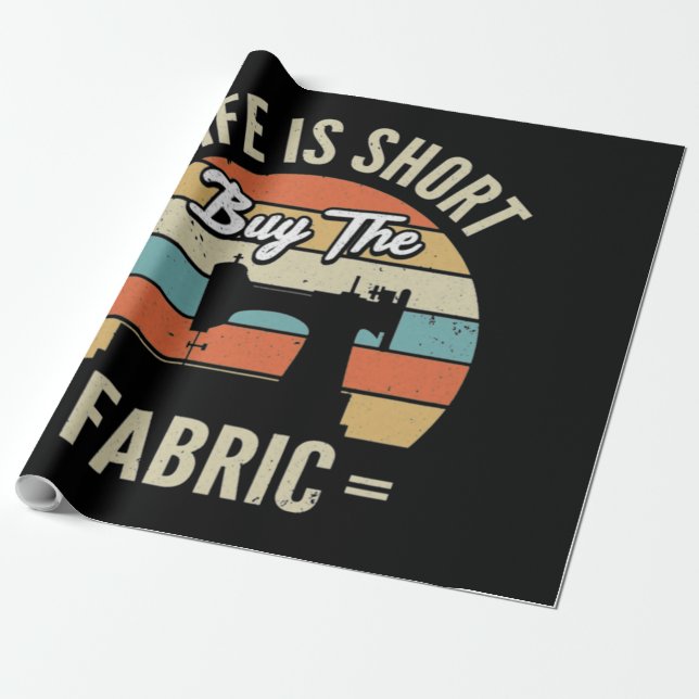 Sewing Machine Presentpapper (Utrullad)