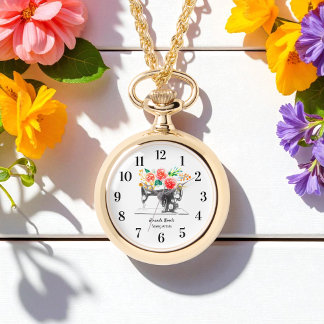 Sewing Maskin Black White Tailor Dressmaker Armbandsur