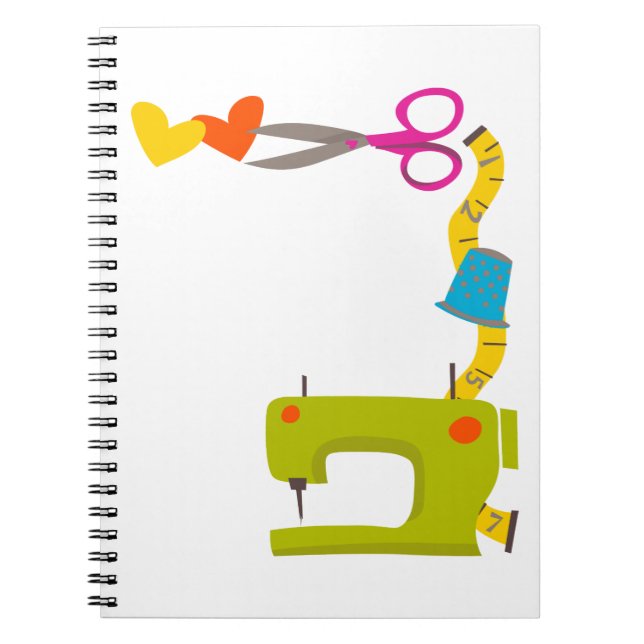 Sewing Maskin Corner Anteckningsbok (Framsidan)